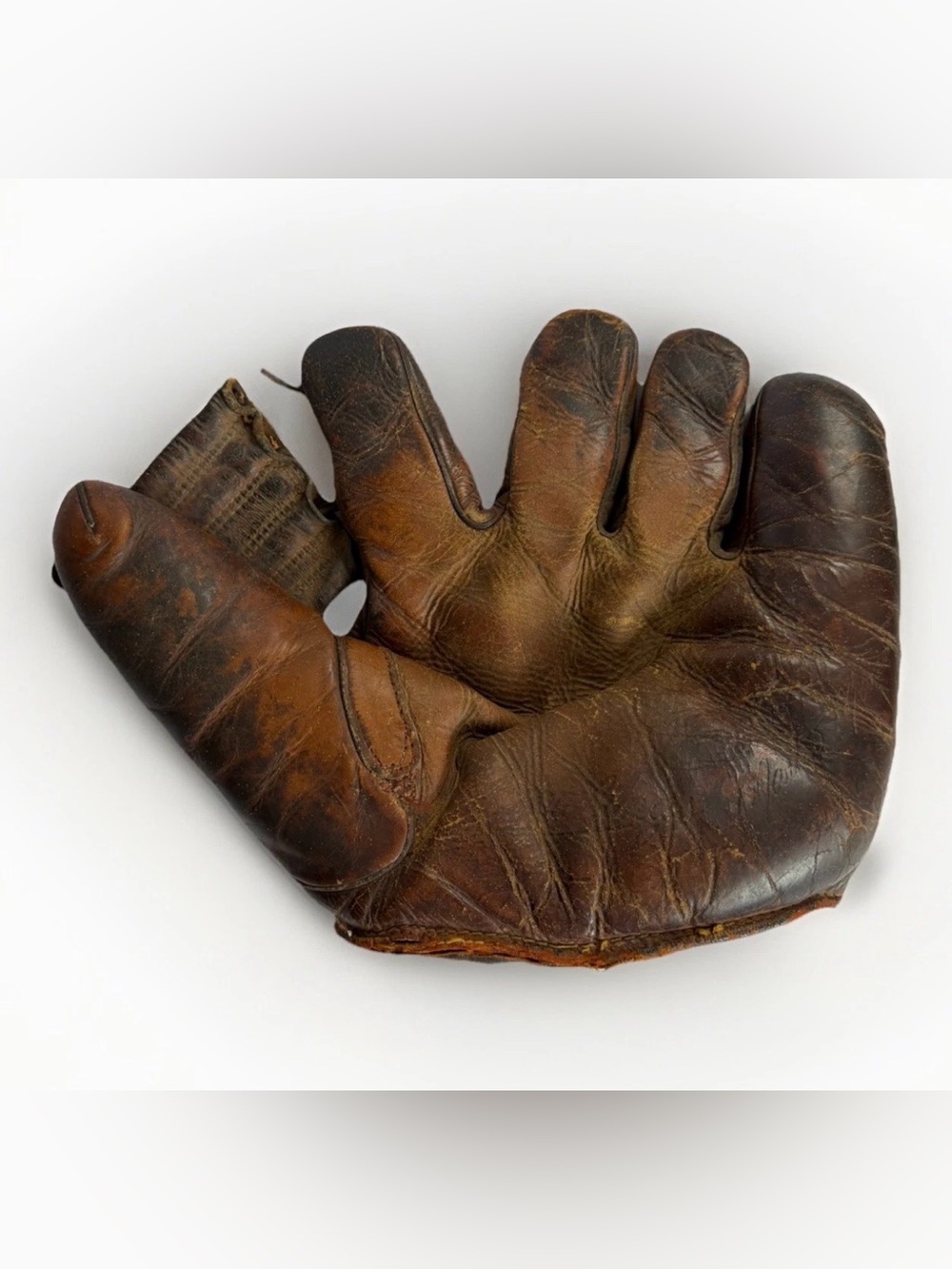 Vtg 1940s Rawlings Marty Marion Split Finger Baseball Glove G600 Leather Mitt
